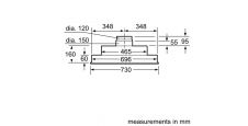 Встраиваемая вытяжка 70 см NEFF D5855X1, изображение 2