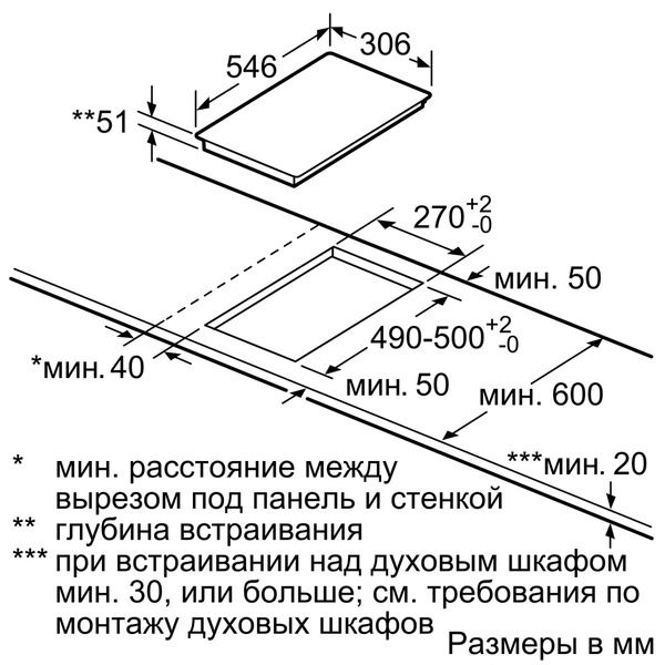 Встраиваемая 2-конфорочная индукционная варочная панель Neff N53TD40N0 .